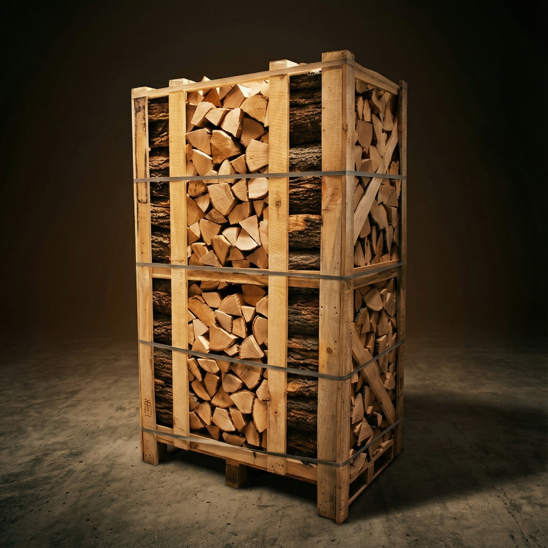 Egetræ brænde - Ovntørret brændetårn